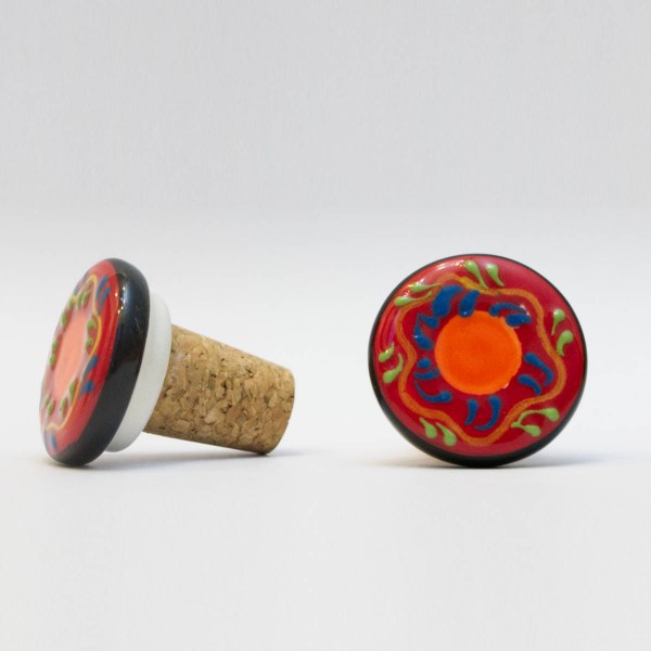 Keramikkorken aus Andalusien - handbemalt -